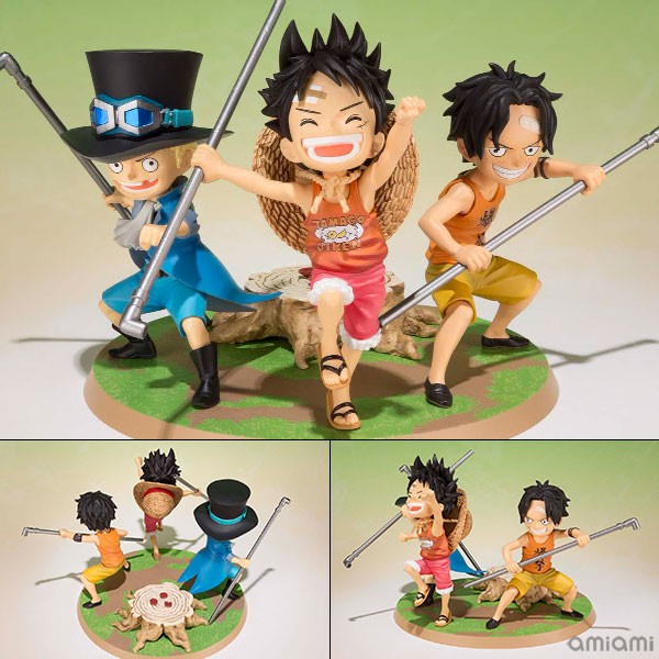 Figurine Luffy, Ace, Sabo – One Piece