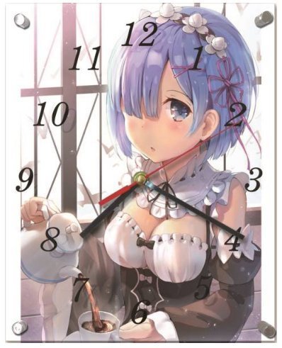 Horloge murale (25×20cm) de Rem –  Re:Zero kara Hajimeru Isekai Seikatsu