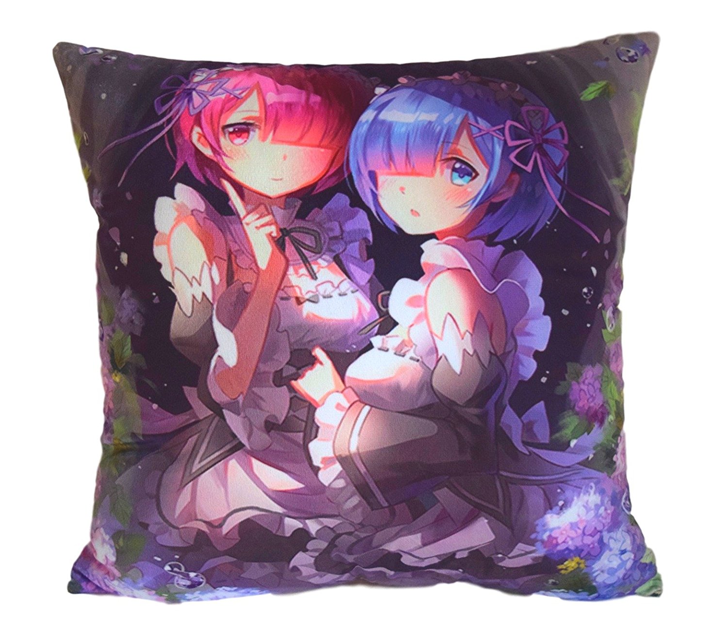 Coussin oreiller 45 x 45 cm de Rem & Ram – Re:Zero kara Hajimeru Isekai Seikatsu