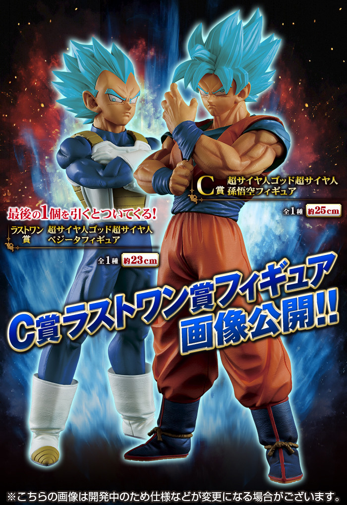 Lot 2 figurines Son Goku SSJ God SS + Vegeta SSJ God SS (Son Goku Vegeta Super Saiyan Blue + Vegeta Super Saiyan Blue) – Dragon Ball Super