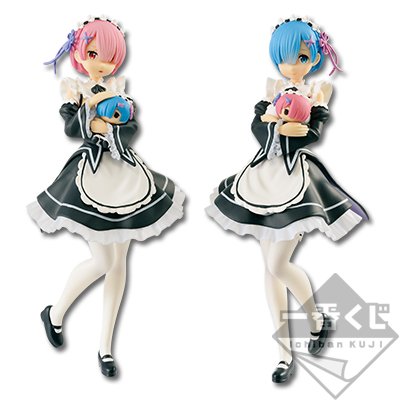 Lot de figurines Ram & Rem – Re:Zero kara Hajimeru Isekai Seikatsu