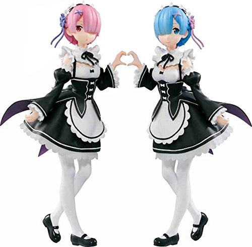 Lot de figurines Ram & Rem – Re:Zero kara Hajimeru Isekai Seikatsu