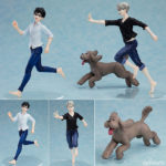 Set Figurines Katsuki Yuuri, Victor Nikiforov & Makkachin – Yuri!!! on Ice